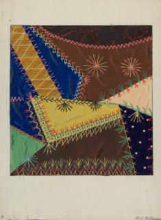 Crazy Quilt, c. 1940.