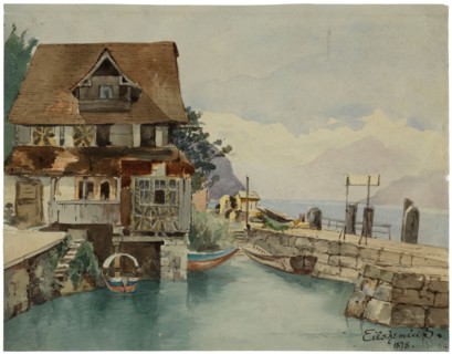 House On Canal, 1878.