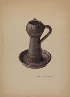 Pottery Lamp, c. 1938.