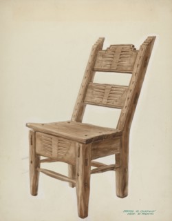 Wooden Chair, c. 1939.