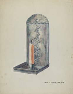Tin Sconce, 1935/1942.