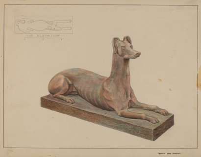 Cast Iron Dog, c. 1937.