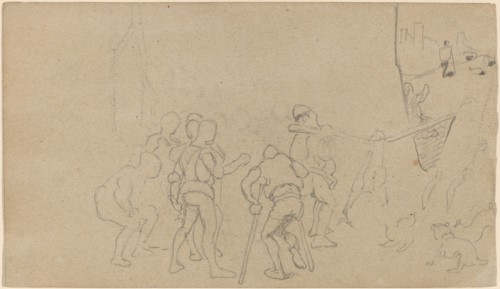Village Scene, c. 1859.