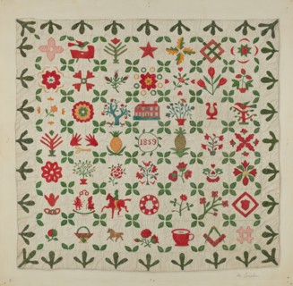 Applique Quilt, c. 1938.