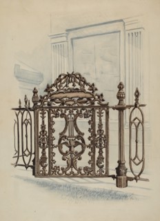 Cast Iron Gate, c. 1936.
