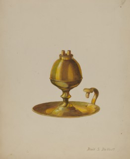 Sperm Oil Lamp, c. 1941.