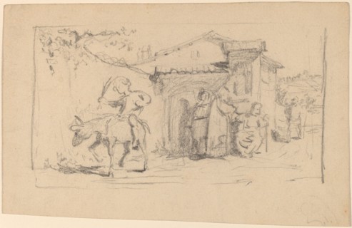Son and Donkey, c. 1859.