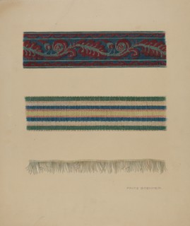 Upholstery Trim, c. 1938.