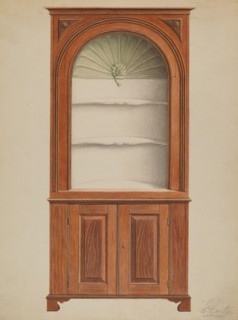 Corner Cupboard, c. 1936.