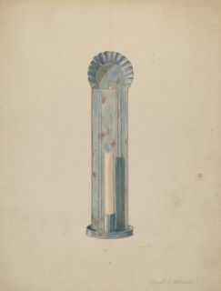 Tole Candlebrum, c. 1940.