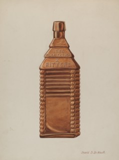 Log Cabin Flask, c. 1941.