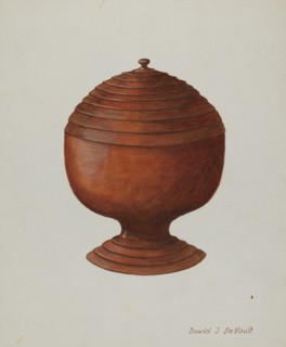 Wood Sugar Bowl, c. 1941.
