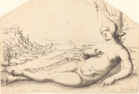 Death of Cleopatra, 1547. Creator: Augustin Hirschvogel.