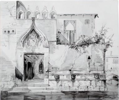 Building in Venice, 1878.