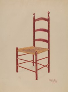 Ladderback Chair, c. 1937.