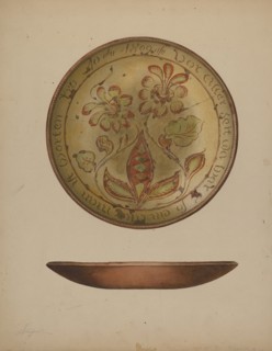 Pa. German Plate, c. 1938. Creator: Giacinto Capelli.