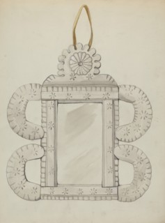 Tin Mirror Frame, c. 1936.