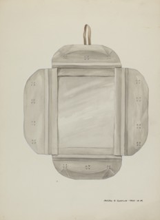 Tin Mirror Frame, c. 1937.