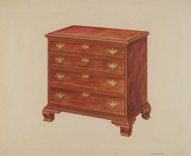 Chest of Drawers, c. 1937.