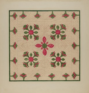 Applique Quilt, 1935/1942.