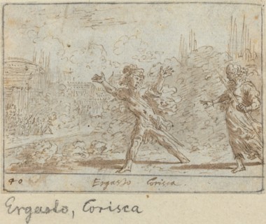 Ergasto and Corisca, 1640.