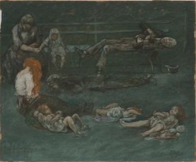 Park Bench At Night, 1909.