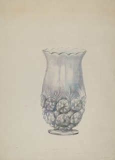 Glass Celery Dish, c. 1937.