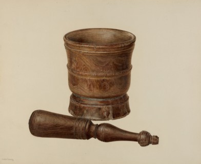Mortar and Pestle, c. 1940.