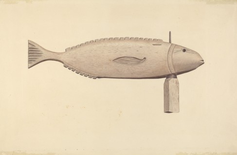 Fish Weather Vane, c. 1938.