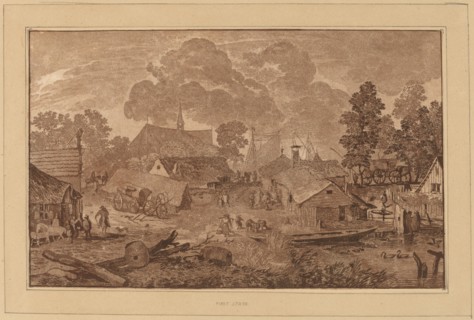 Village with Pond, c. 1782.