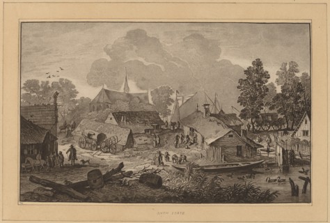 Village with Pond, c. 1782.
