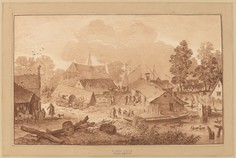 Village with Pond, c. 1782.