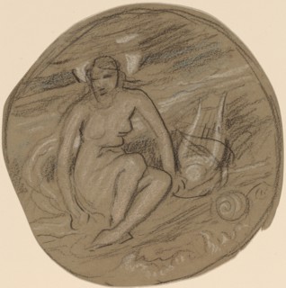 Study for "Music", c. 1890.