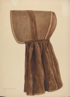 Zoar Summer Bonnet, c. 1937.