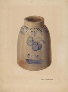 Apple Butter Crock, c. 1939.