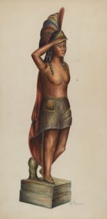 Cigar Store Indian, c. 1937.