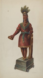 Cigar Store Indian, c. 1937.