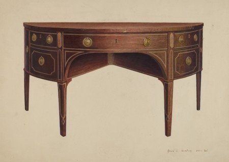 Sheraton Sideboard, c. 1939.