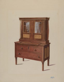 Secretary Bookcase, c. 1936.