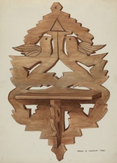 Hanging Wall Shelf, c. 1937.