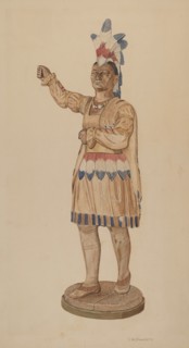Cigar Store Indian, c. 1941.