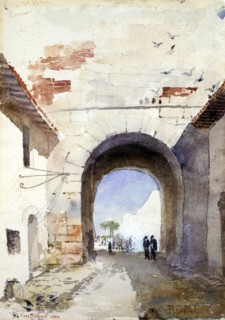 Porta San Paulo, Rome, 1880.