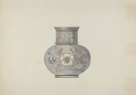 Pewter Spoon Holder, c. 1937.