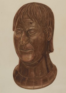 Bust of P.J. Landry, c. 1937.