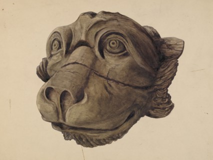 Cat Head Gargoyle, 1932/1945.