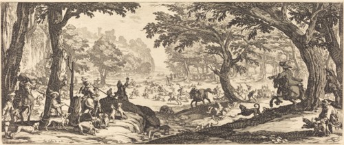The Stag Hunt, probably 1619.