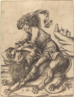 Samson and the Lion, c. 1475.