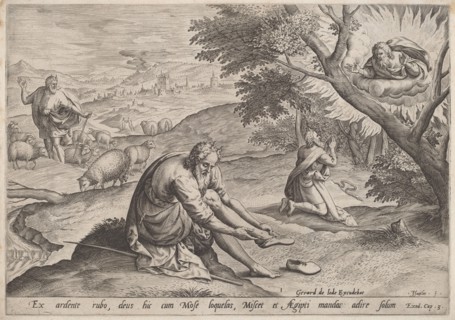 God Appearing to Moses, 1585.