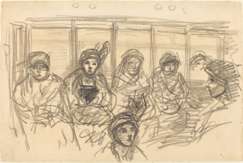 Riders on the Metro, c. 1890.