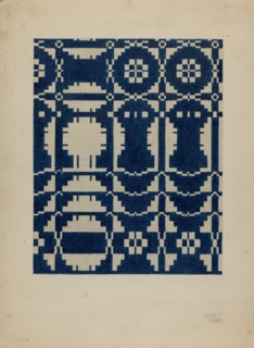 Homespun Bedspread, 1935/1942.